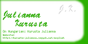 julianna kurusta business card